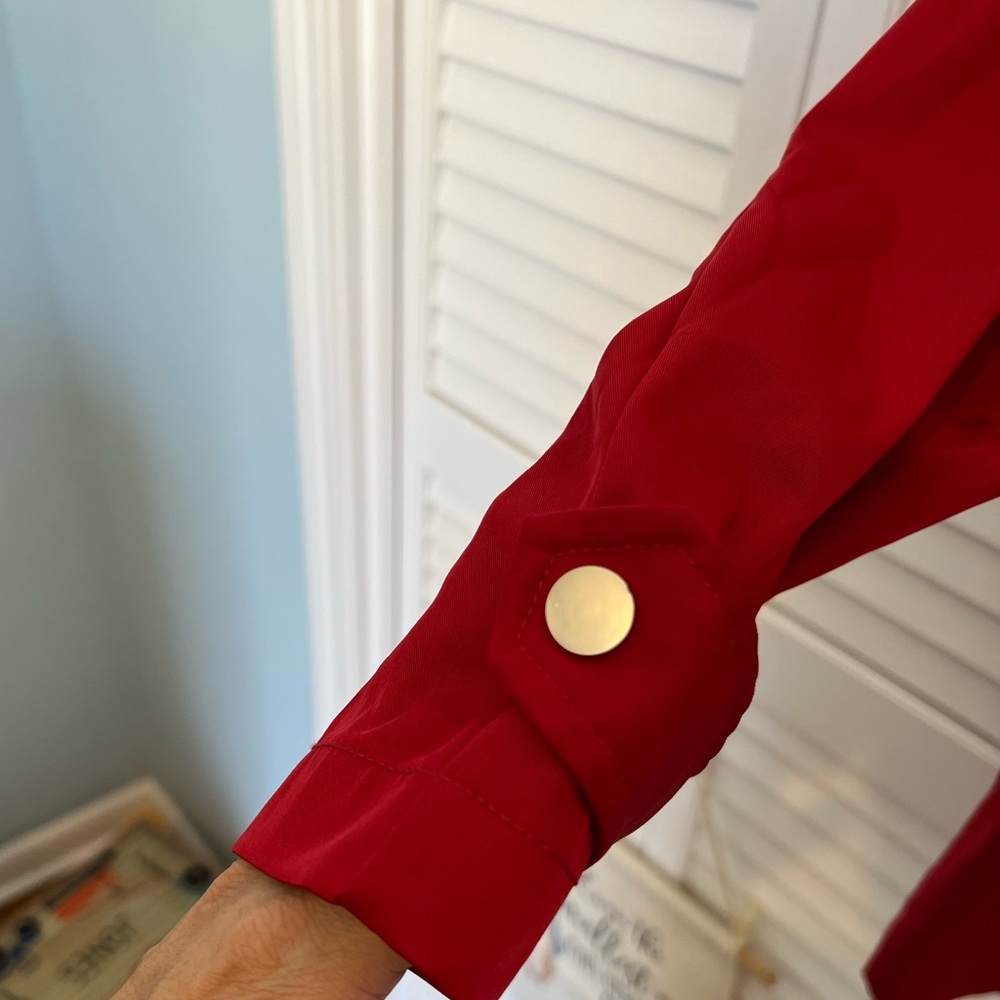 NWT!!! ZARA basic red lightweights jacket. - Picture 3 of 9
